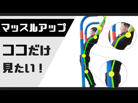 【マッスルアップ】見たいトコだけスローモーションで！【要点のみ】