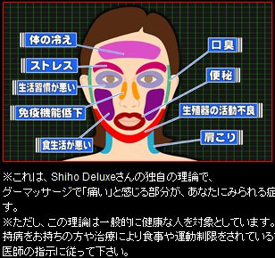 シホデラックス、顔筋理論