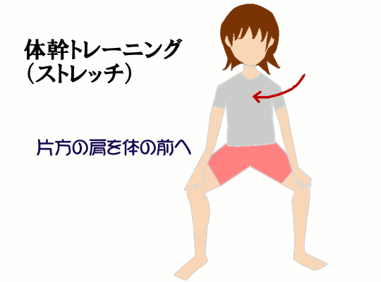 股関節と背中を伸ばすストレッチ2