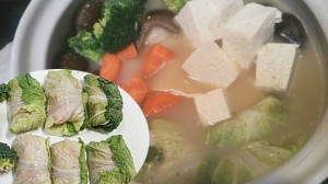 豚入り白菜ロールとブロッコリーのほっこりアツアツ鍋レシピ！10