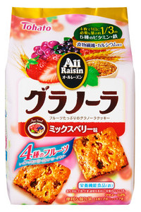東ハト・オールレーズングラノーラ「ハニーナッツ味とミックスベリー味」リニューアル3