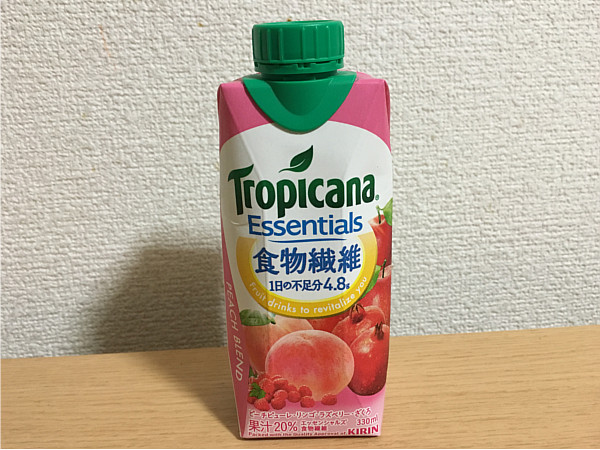 トロピカーナエッセンシャルズ食物繊維(ピーチブレンド)←飲みやすくおいしいね!4