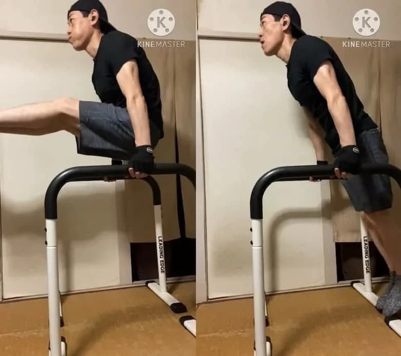 50代-ディップスバートレ楽しい！自重トレ5年132日目の備忘録！