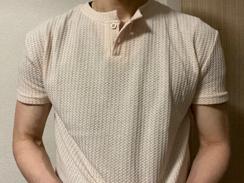 Amazonタイムセール〝ヘンリーネックTシャツ〟写真①