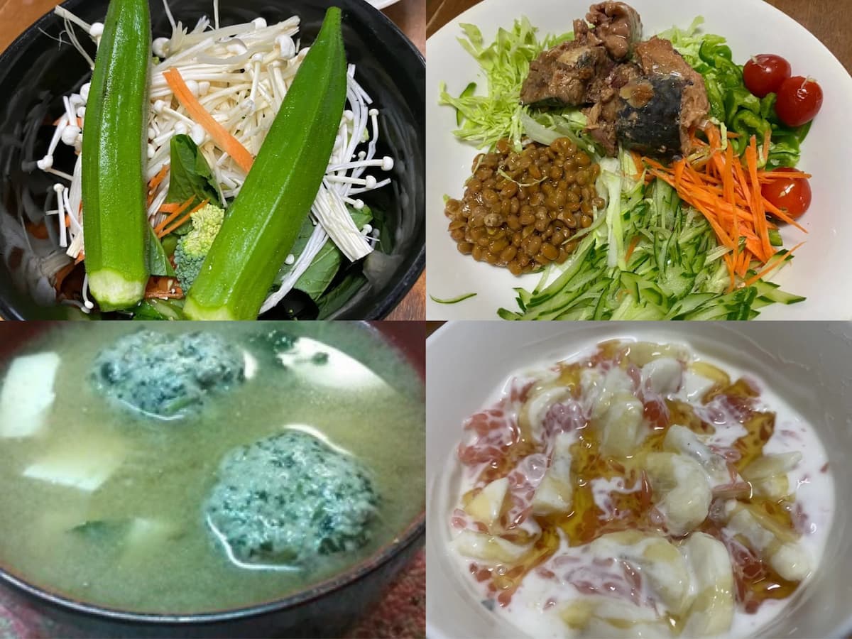 50代筋トレ-野菜の若返り効果すご過ぎて…休日に食べた食材品目まとめてみた！