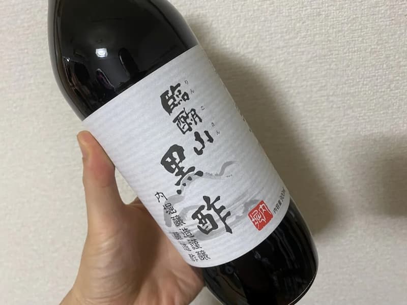 内堀醸造 臨醐山黒酢 900ml-写真