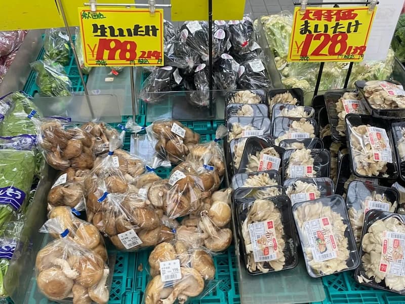 生しいたけ&舞茸外売りセール-写真