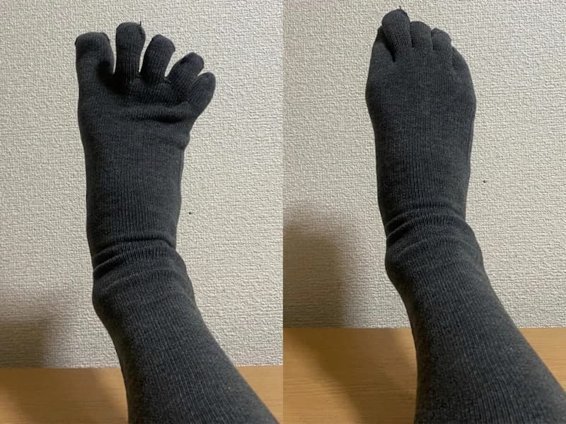 ユニクロヒートテックソックス/5本指-写真1