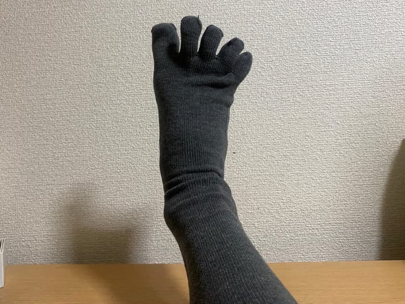 ユニクロヒートテックソックス/5本指-写真3