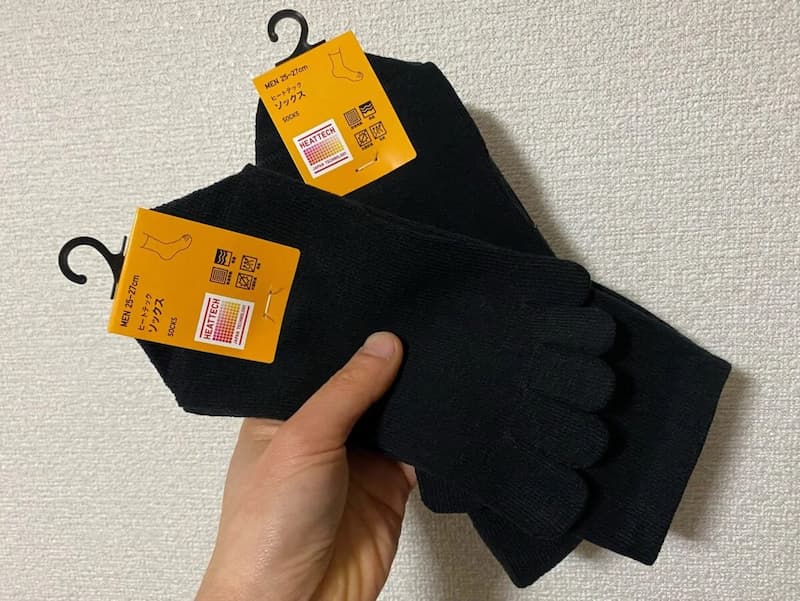 ヒートテックソックス5本指→2足リピート購入-写真1