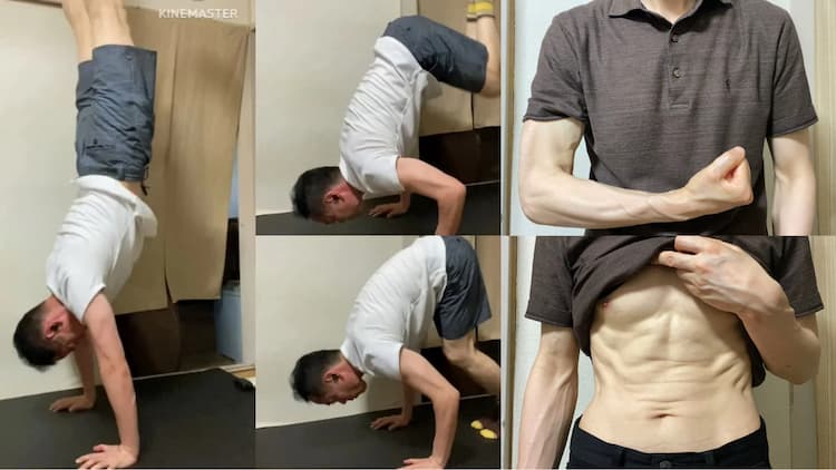 50代-ハンドスタンド楽し過ぎて→生活のあらゆるシーンで逆立ちしてる！