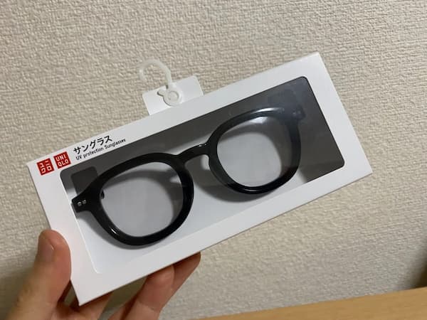 UNIQLOサングラス/ウェリントン ブラック写真